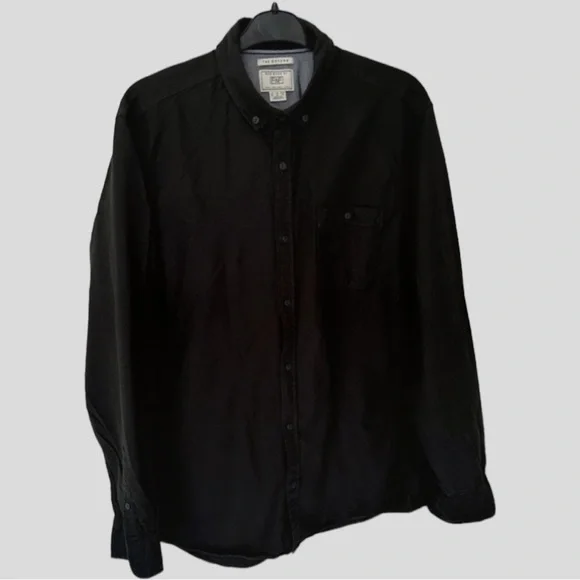 F&f Black shirt size M Oxford style - Picture 2 of 9